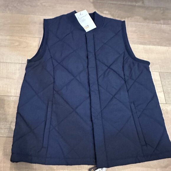 ULTRACLUB LARGE MENS NAVY BLUE VEST QUILTED NEW - Picture 1 of 13
